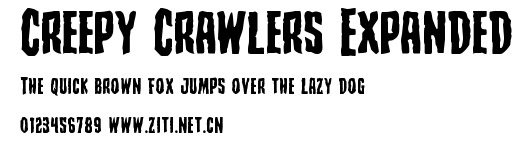 Creepy Crawlers Expanded.ttf字體轉換器圖片