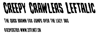 Creepy Crawlers Leftalic.ttf