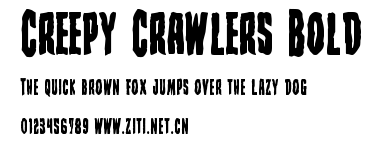 Creepy Crawlers Bold.ttf字體轉換器圖片