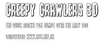 Creepy Crawlers 3D.ttf字體轉換器圖片