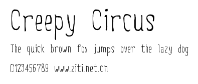 Creepy Circus.ttf字體轉換器圖片