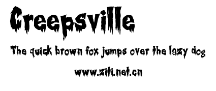 Creepsville.ttf字體轉換器圖片
