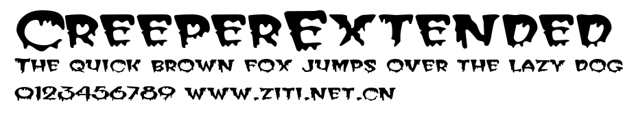 CreeperExtended.ttf字體轉換器圖片