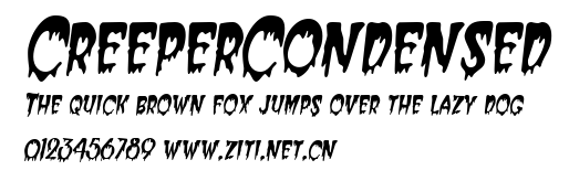 CreeperCondensed.ttf字體轉換器圖片