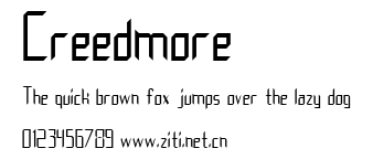 Creedmore.ttf字體轉換器圖片