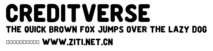 Creditverse.otf字體轉換器圖片