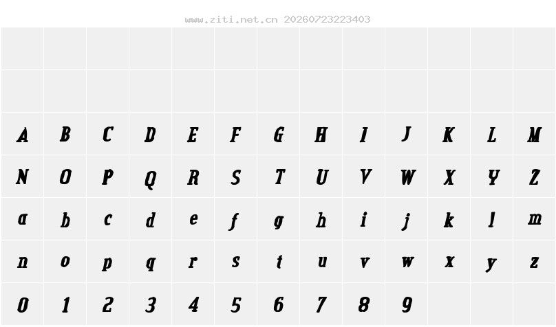字符映射圖