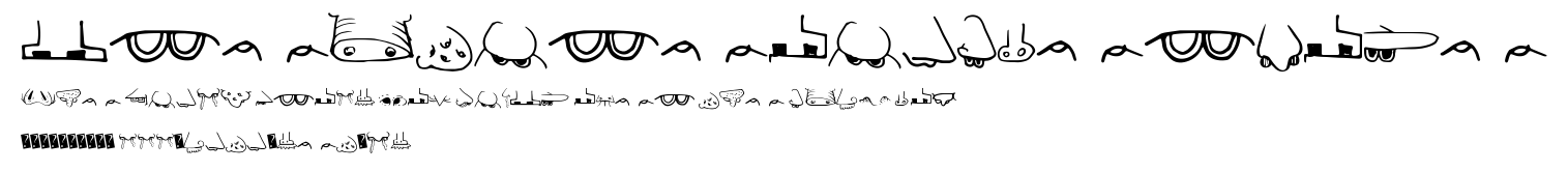 CreatureBuilderNose.ttf字體轉換器圖片