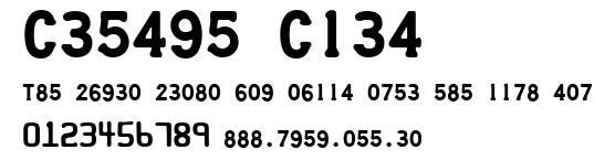 Credit Card.ttf字體轉換器圖片