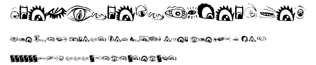 CreatureBuilderEyes.ttf字體轉換器圖片