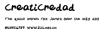 CreatiCredad.ttf字體轉換器圖片