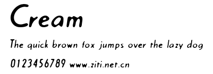Cream.ttf字體轉換器圖片