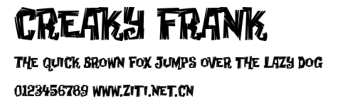 Creaky Frank.ttf字體轉換器圖片