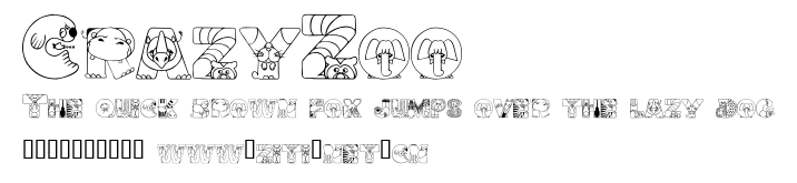 CrazyZoo.ttf字體轉換器圖片