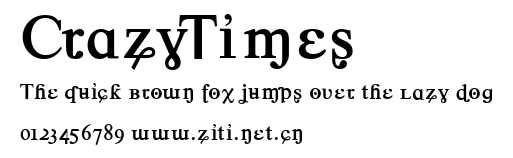 CrazyTimes.ttf字體轉換器圖片