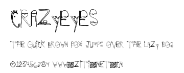 CrazyEyes.ttf字體轉換器圖片