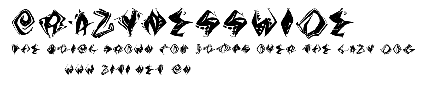 CrazyNessWide.ttf字體轉換器圖片
