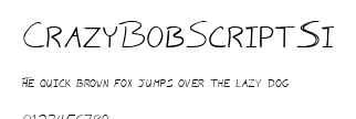 CrazyBobScriptSSi.ttf字體轉換器圖片