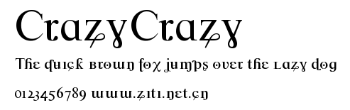 CrazyCrazy.ttf字體轉換器圖片