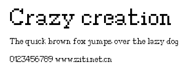 Crazy creation.ttf字體轉換器圖片