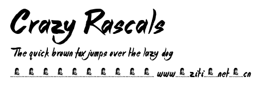 Crazy Rascals.ttf字體轉換器圖片