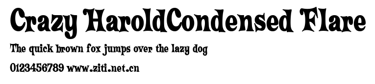 Crazy HaroldCondensed Flare.ttf