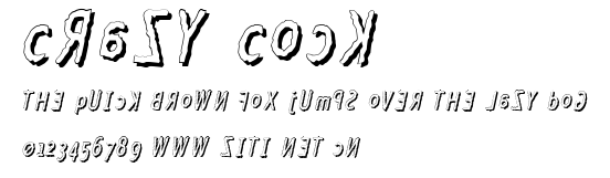 Crazy Cock.ttf字體轉換器圖片