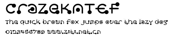 CrazeKATEF.ttf字體轉換器圖片