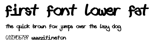 First font lower fat.ttf字體轉換器圖片