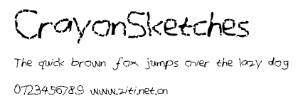 CrayonSketches.ttf字體轉換器圖片