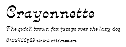 Crayonnette.ttf字體轉換器圖片