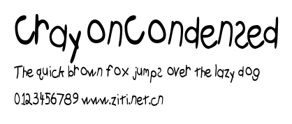 CrayonCondensed.ttf字體轉換器圖片