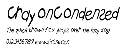 CrayonCondensed.ttf字體轉換器圖片