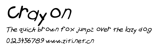 Crayon.ttf字體轉換器圖片