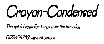 Crayon-Condensed.ttf字體轉換器圖片