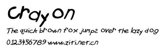 Crayon.ttf字體轉換器圖片
