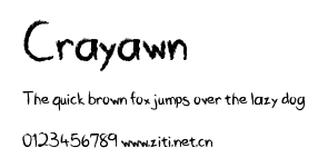 Crayawn.ttf字體轉換器圖片