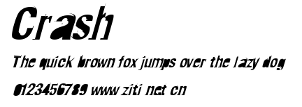 Crash.ttf字體轉換器圖片