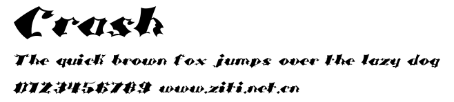 Crash.ttf字體轉換器圖片