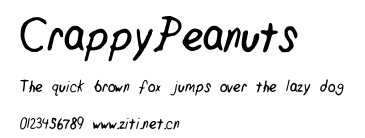 CrappyPeanuts.ttf字體轉換器圖片