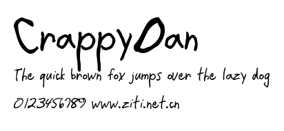 CrappyDan.ttf字體轉換器圖片