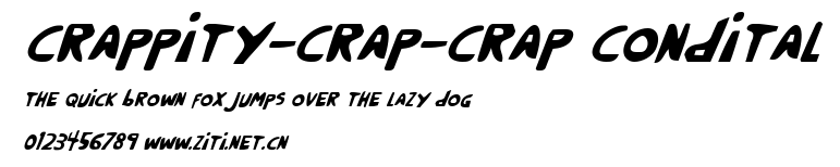 Crappity-Crap-Crap CondItal.ttf字體轉換器圖片