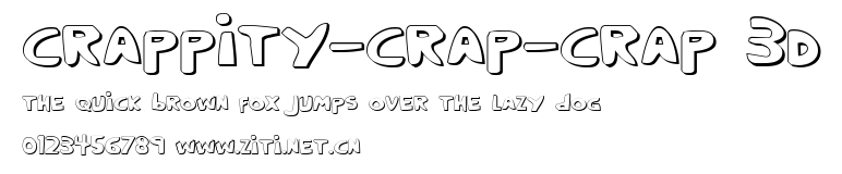 Crappity-Crap-Crap 3D.ttf字體轉換器圖片