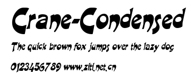 Crane-Condensed.ttf字體轉換器圖片