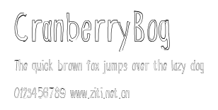 CranberryBog.ttf字體轉換器圖片