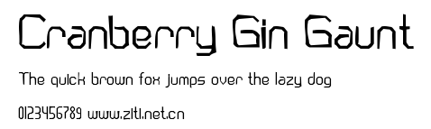 Cranberry Gin Gaunt.ttf字體轉換器圖片