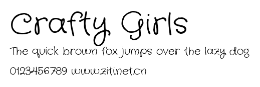 Crafty Girls.ttf字體轉換器圖片