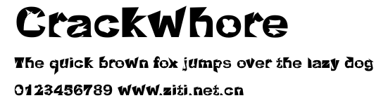 Crackwhore.ttf字體轉換器圖片
