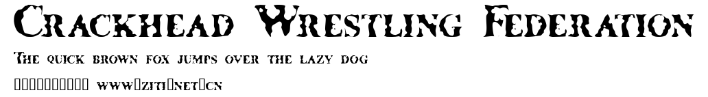 Crackhead Wrestling Federation.ttf字體轉換器圖片