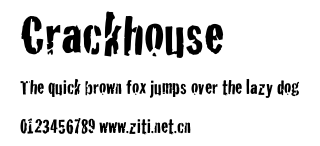 Crackhouse.ttf字體轉換器圖片